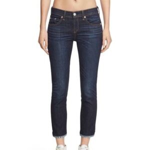 Rag & Bone Womens Cropped Jeans in Serrano Size 25 Casual Denim Mid Rise Stretch